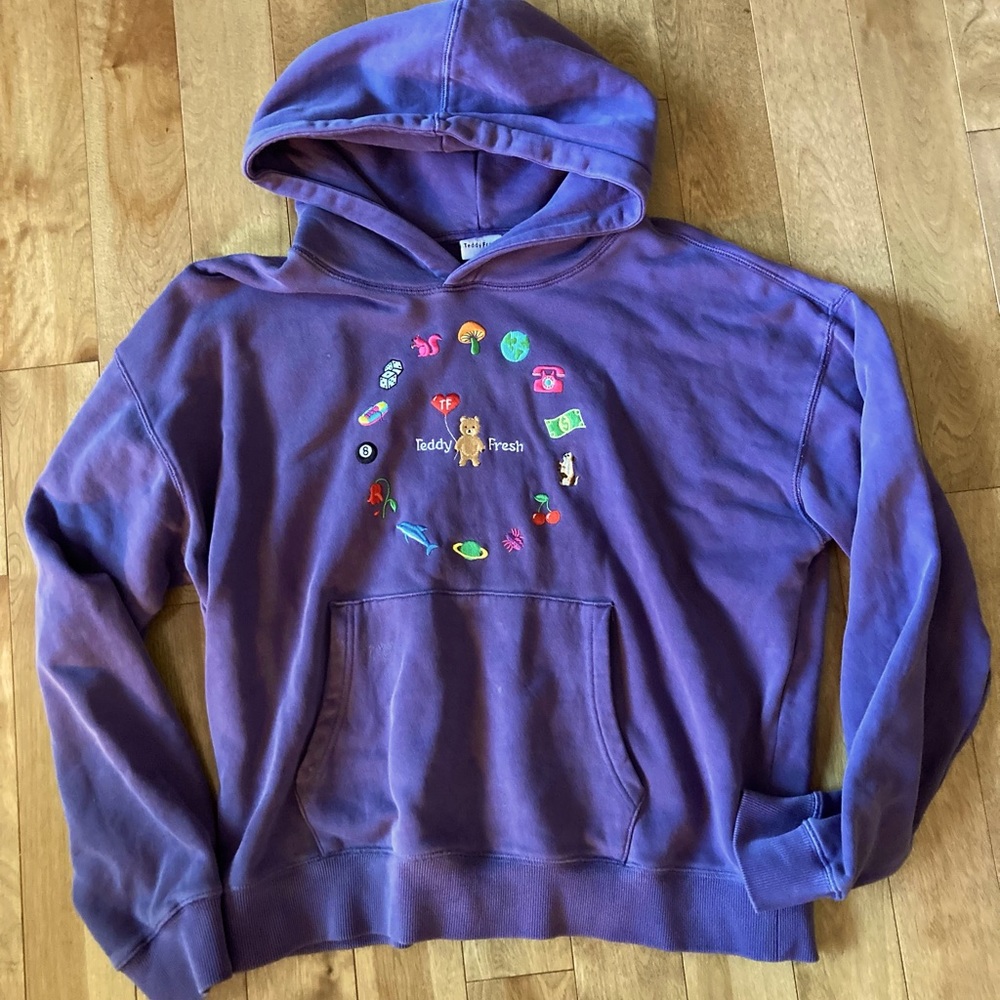 Cute purple teddy fresh hoodie!